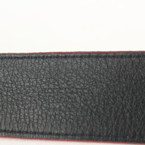 Louis Vuitton x Supreme Ultra Rare Red 100/40 Monogram Initiales Belt 118lv27 - Picture 5 of 12